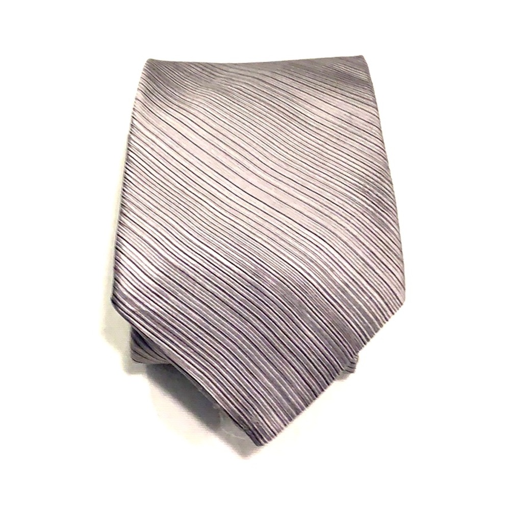 Milano Uomo Striped Silk Tie NWOT Wrinkled